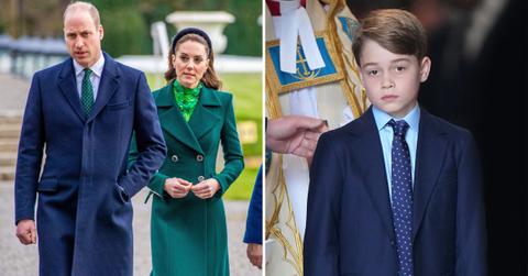tension prince william kate middleton feuding son george boarding school