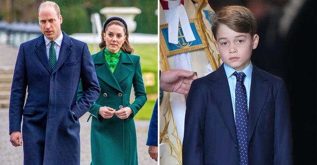tension prince william kate middleton feuding son george boarding school