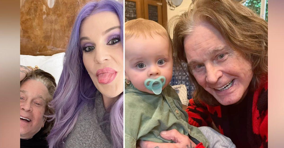 Photo of Kelly Osbourne, her son and Ozzy Osbourne