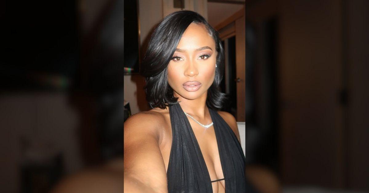 Image of The model shared a carousel of pictures in her plunging, backless dress.