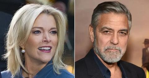Photo of Megyn Kelly; picture of George Clooney.