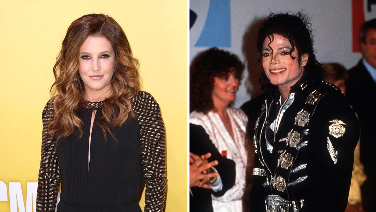 Split photo of Lisa Marie Presley.