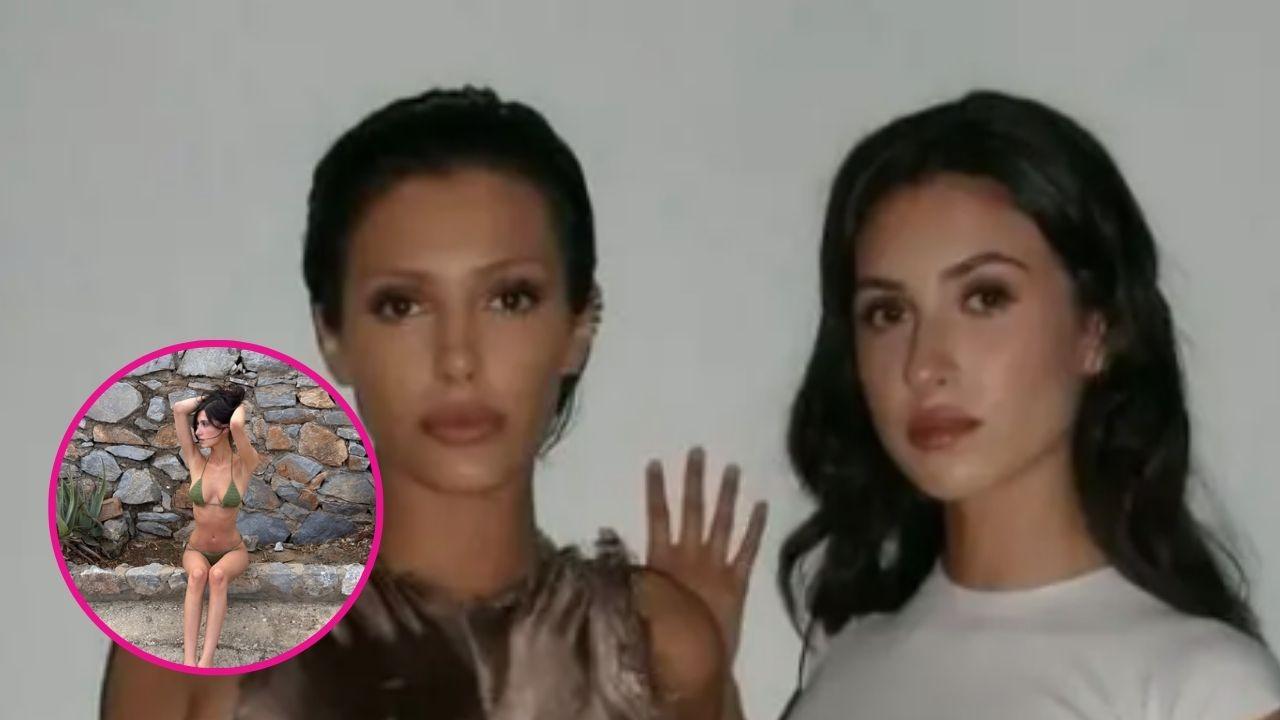 Image of Angelina Censori showed off her bikini body.