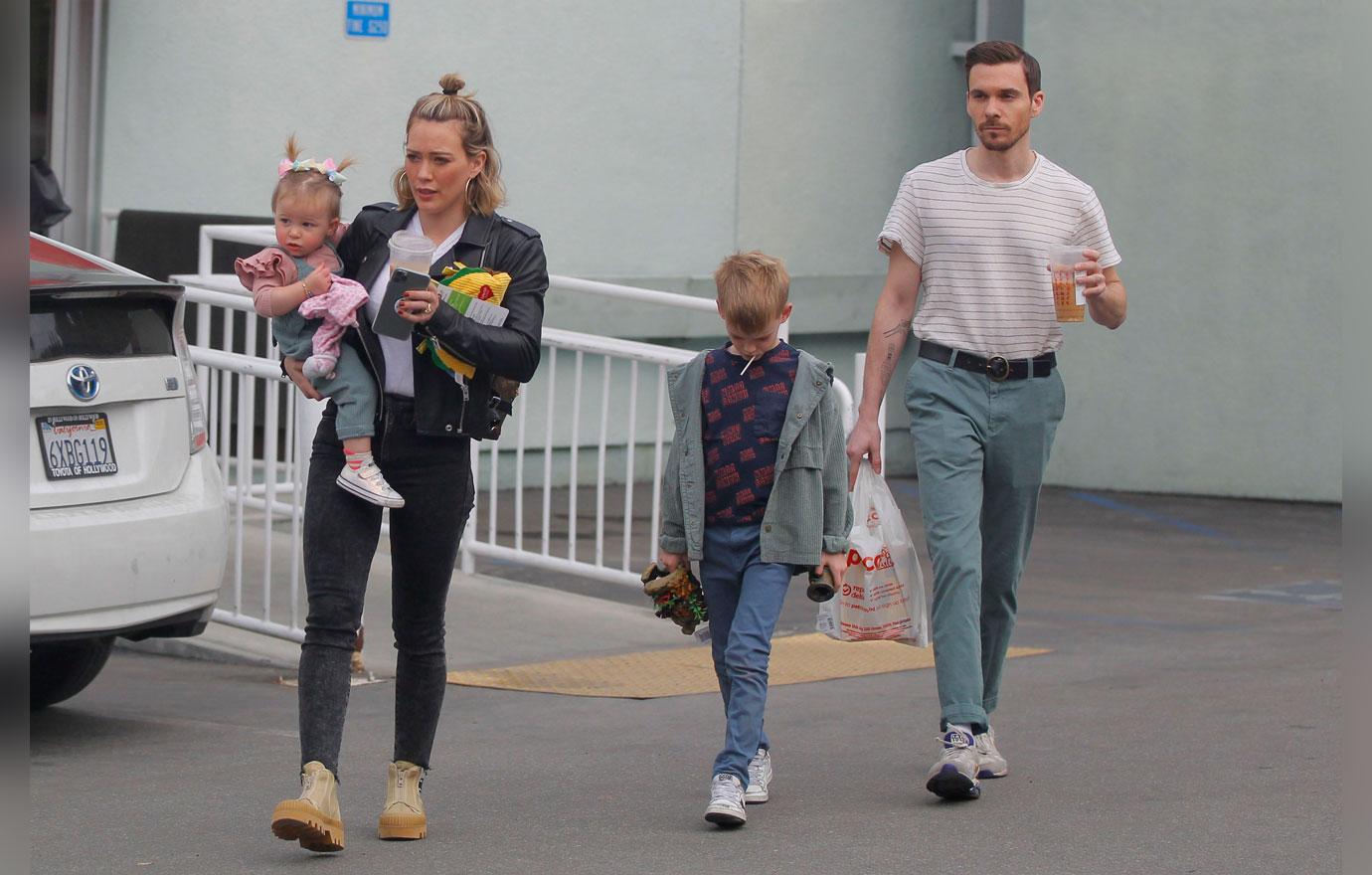 Hilary Duff & Matt Koma Enjoy A Day Out With The Kids