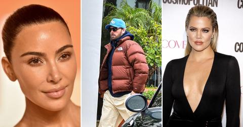 Composite photo of Kim Kardashian, Scott Disick and Khloe Kardashian