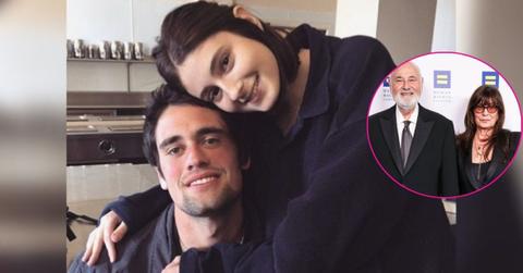 composite photo rob and michele reiner and kids romy and nick reiner