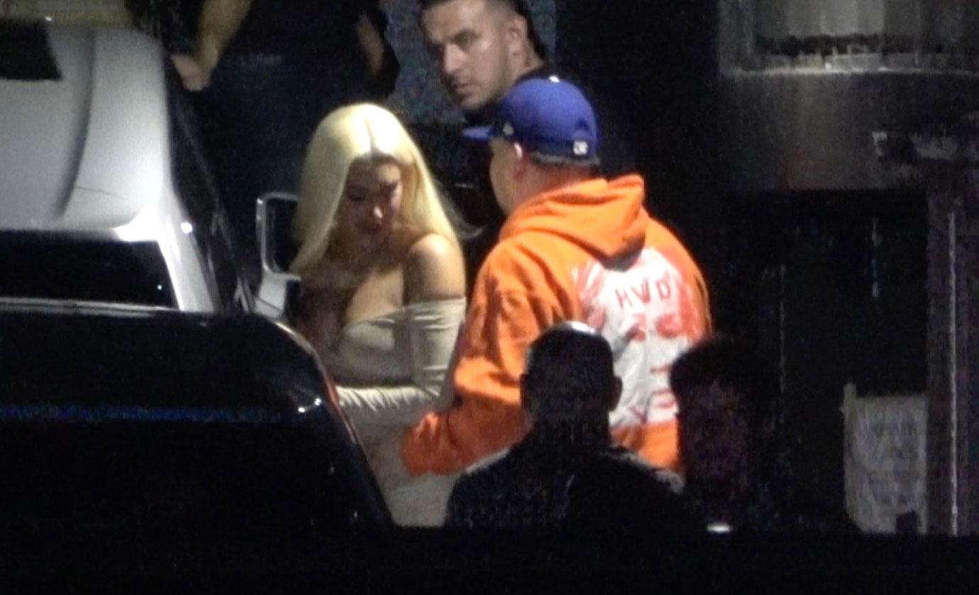 Rob Kardashian In Orange Sweatshirt Outside Birthday Party Weight Loss