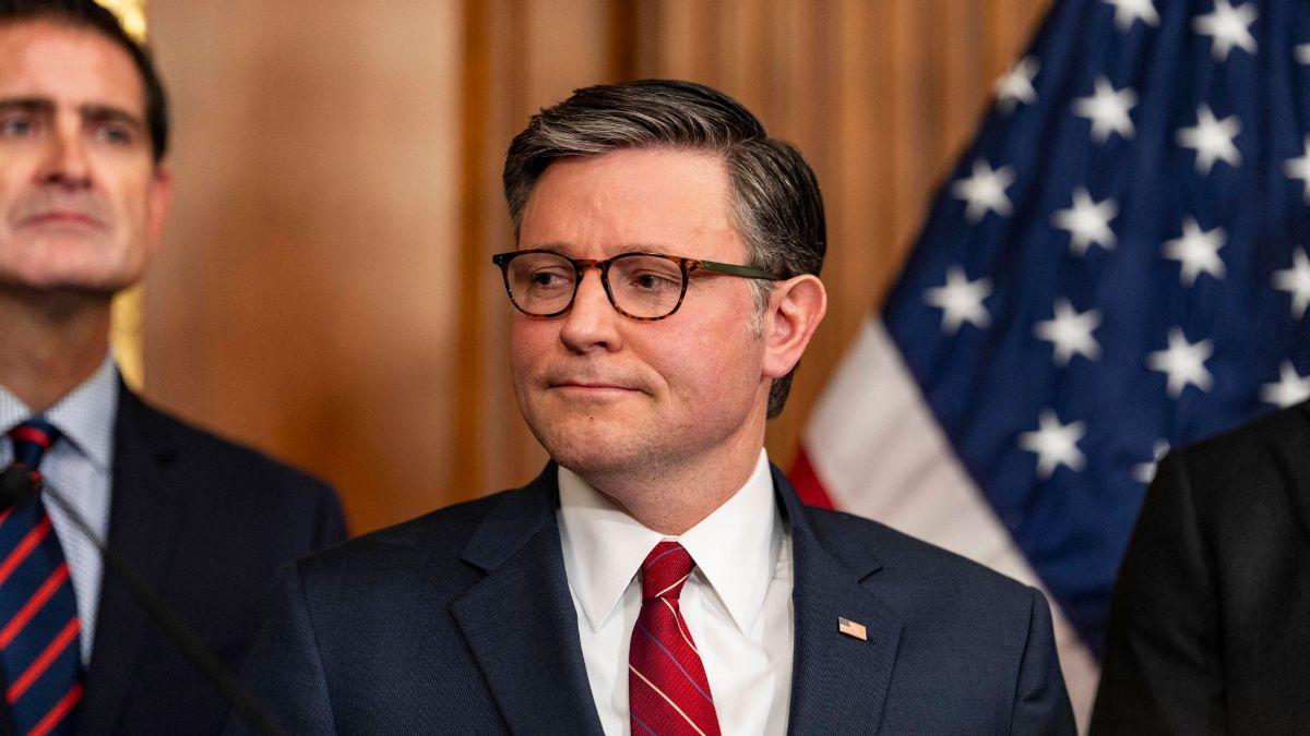 Image of Erika Kirk received support from White House Speaker Mike Johnson.