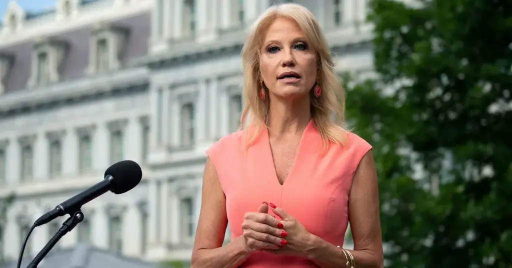 kellyanne conway vp kamala harris only talk waist down campaign trail