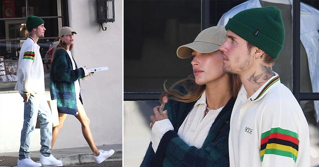 justin and hailey bieber on way to romantic dinner