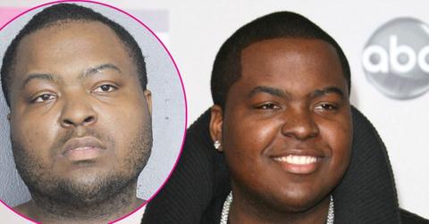 Composite photo of Sean Kingston's mugshot and Sean Kingston.