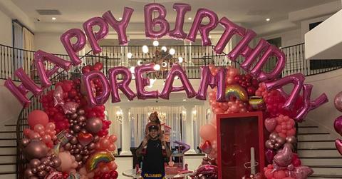 rob kardashian rare sighting daughter dream birthday spa
