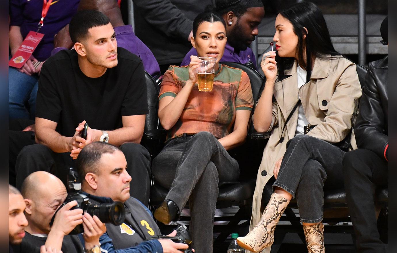 Celebrities At The Los Angeles Lakers Game