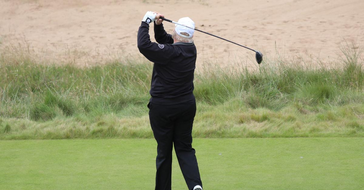 Image of Donald Trump spends a lot of his personal time on the golf course.
