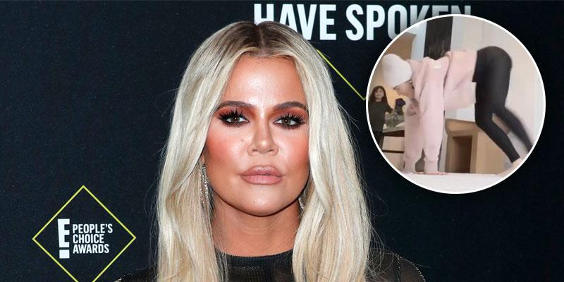 Khloe Kardashian Teaches True How To Do A Cartwheel In Cute Video