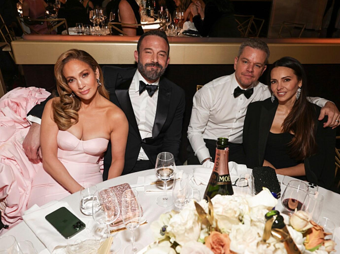 ben affleck jennifer lopez sit matt damon alleged feud photo