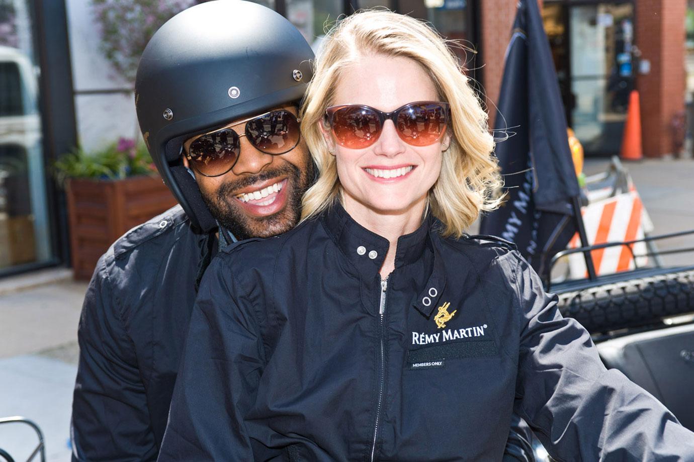 LaRoyce Hawkins and Joelle Carter attend Remy Martin Celebrates National Cognac Day in Chicago