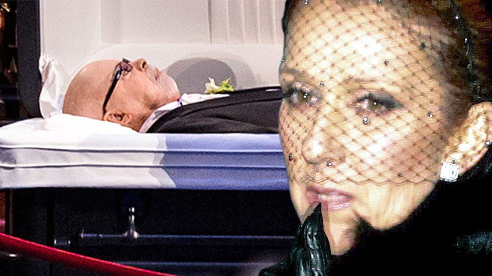 Rest In Peace! Céline Dion Cries In Front Of René Angélil’s Open Casket