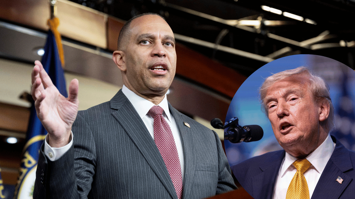 Hakeem Jeffries; Donald Trump