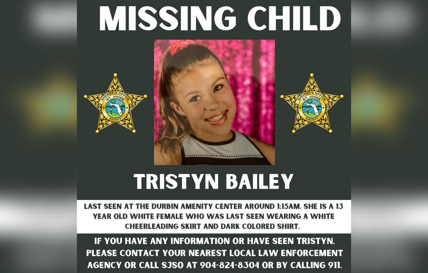 cause of death  year old cheerleader tristyn bailey revealed cold blooded murder sheriff says