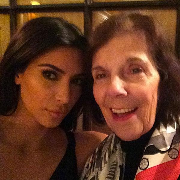 Kim kardashian grandma mj