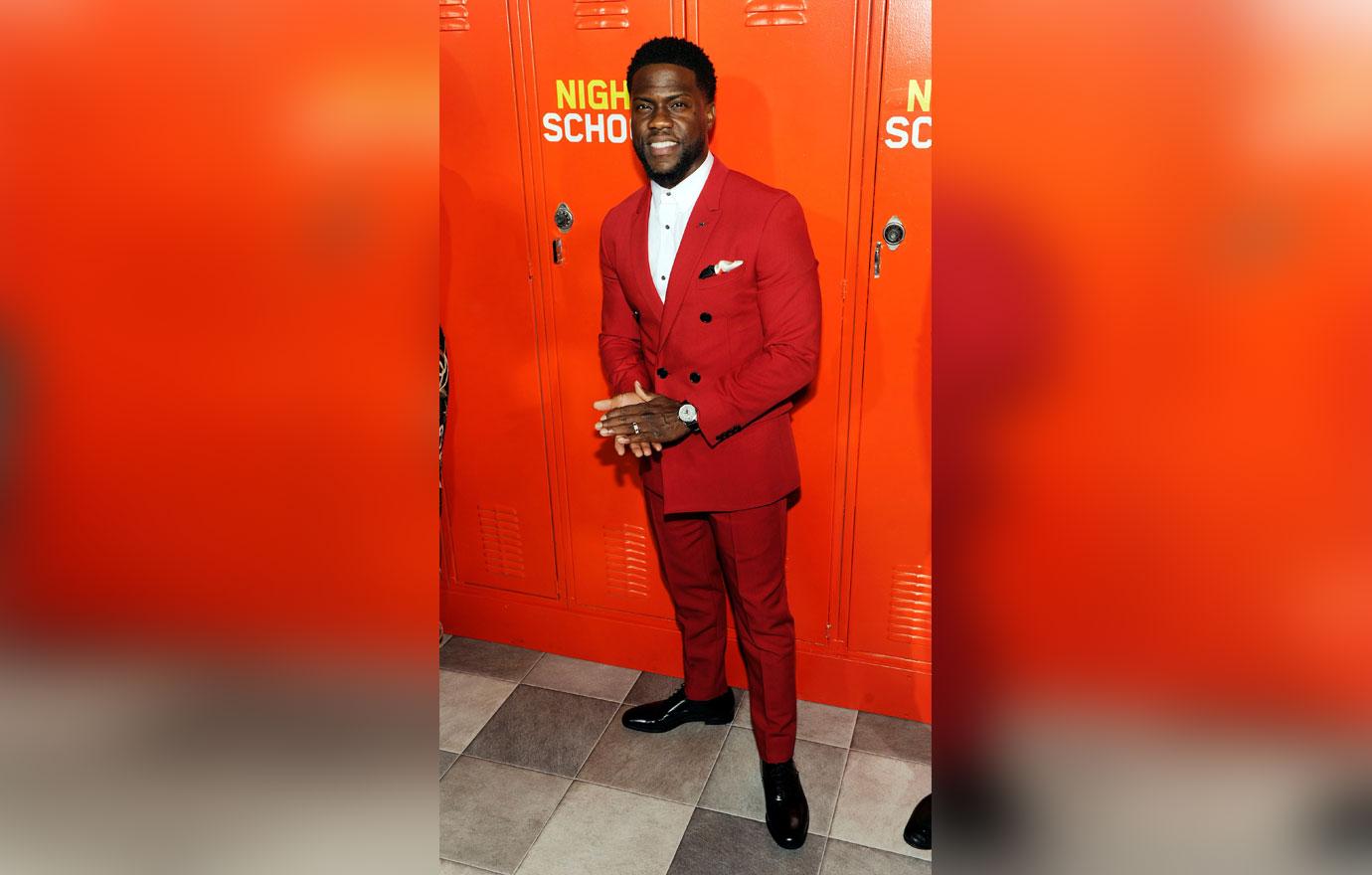 Kevin Hart Red Suit Breaks Silence Car Accident Statement