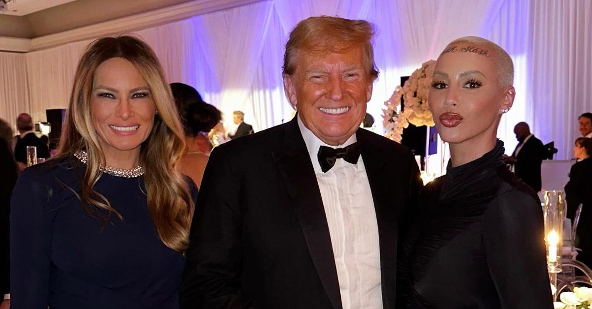 Photo of Melania Trump, Donald Trump and Amber Rose