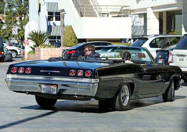 Ed westwick driving 1965 chevy impala 07