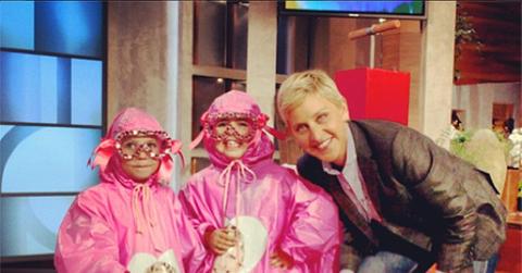 Ellen DeGeneres Rosie and Sophia