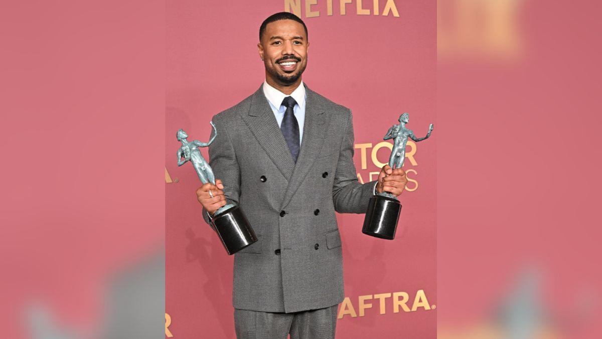 Image of Michael B. Jordan went home with the Outstanding Performance by a Male Actor in a Leading Role award, beating Timothée Chalamet.