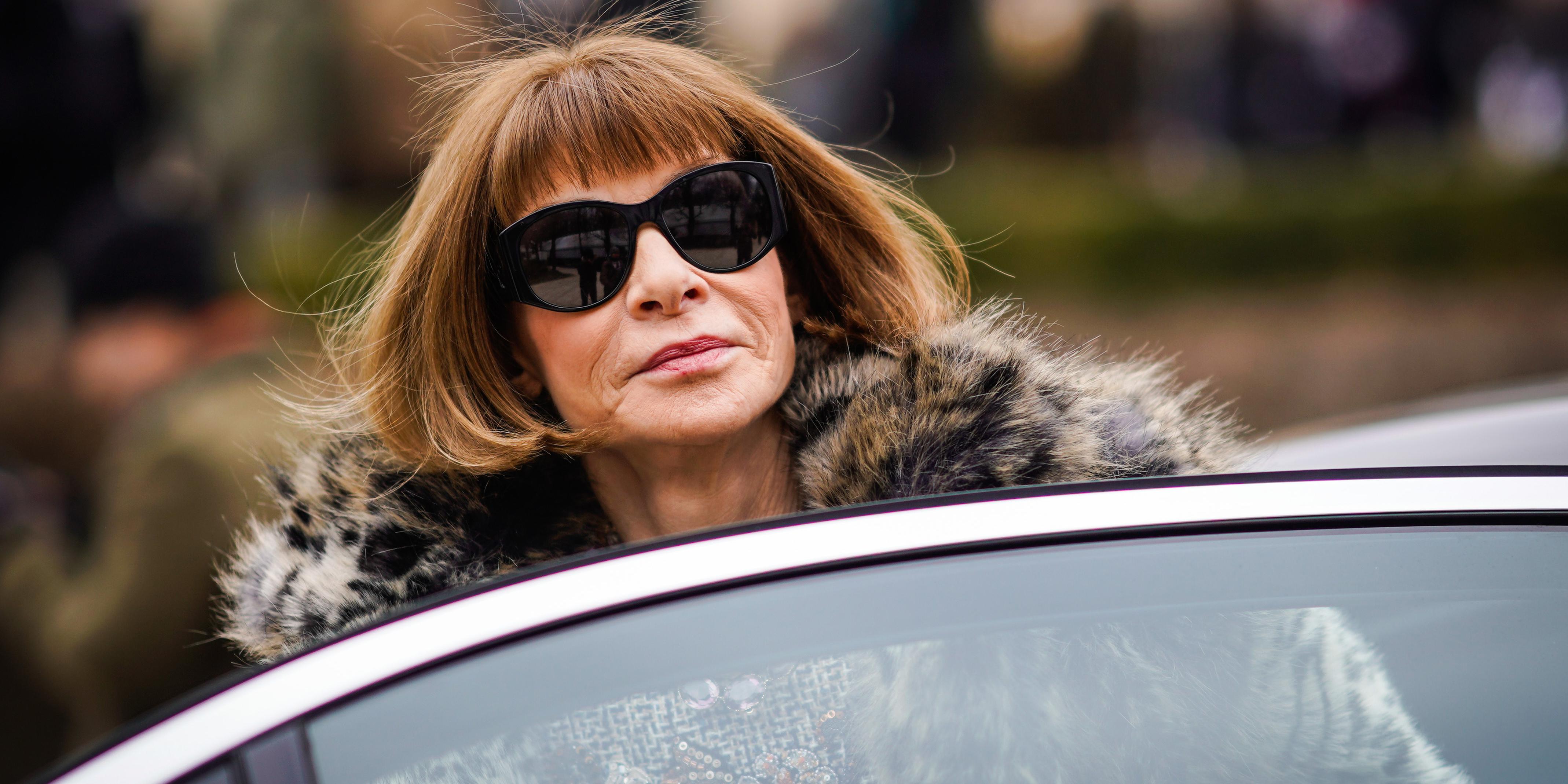 Photo : Anna Wintour à la fondation Louis Vuitton à Paris, France