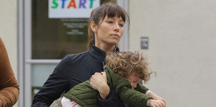 Justin Timberlake Son Silas Man Bun Jessica Alba Photo