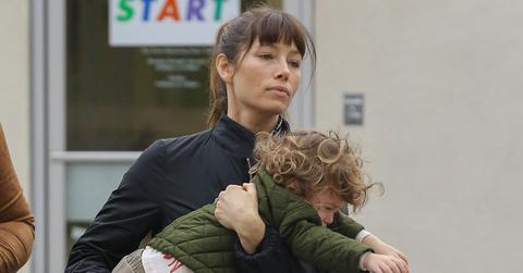 Justin Timberlake Jessica Biel Son Silas Temper Tantrum Long