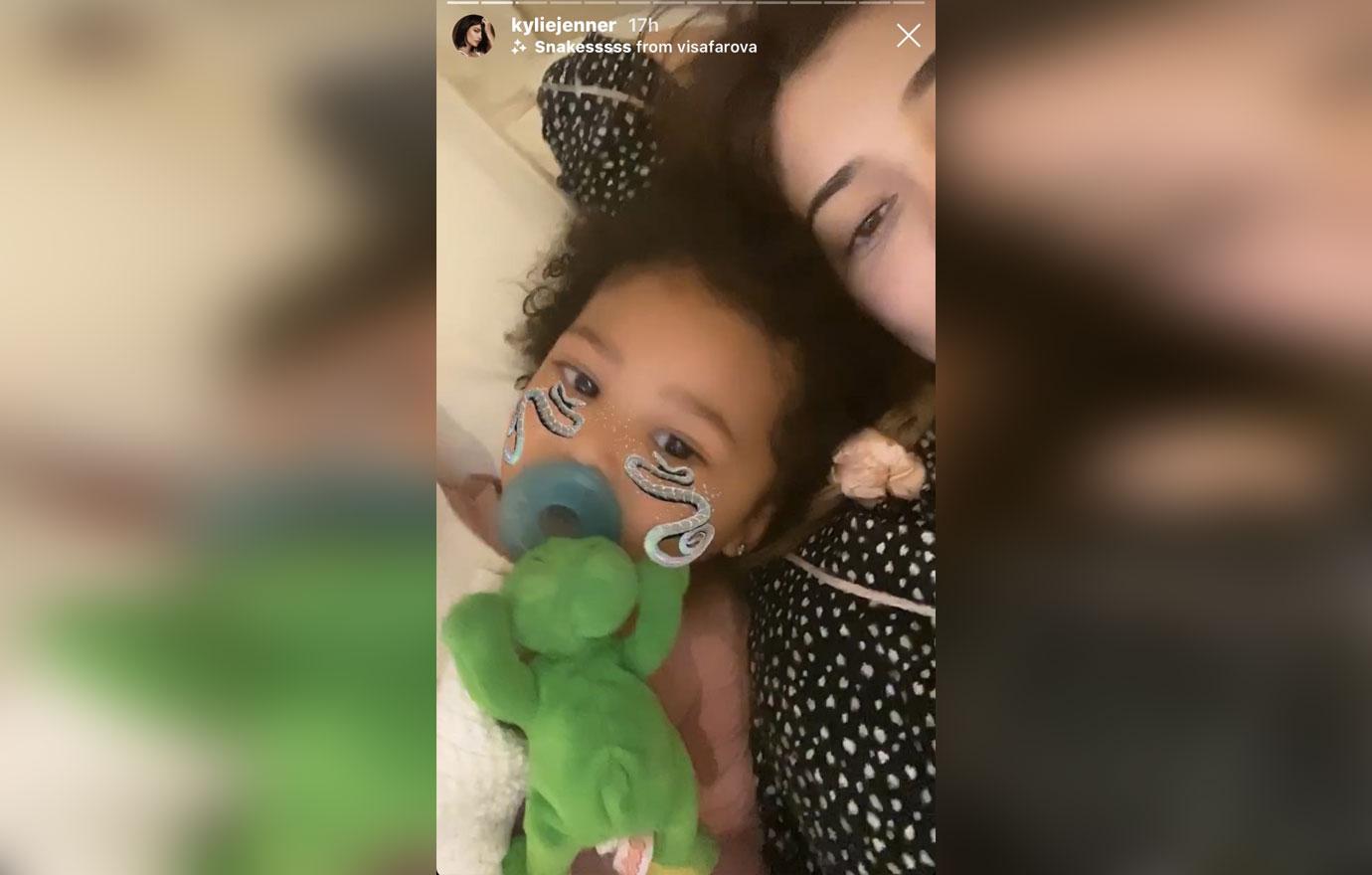 Kylie Jenner’s Daughter Stormi Takes Care Of Her After Procedure