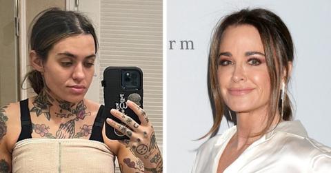 kyle richards shows support morgan wade double mastectomy pp