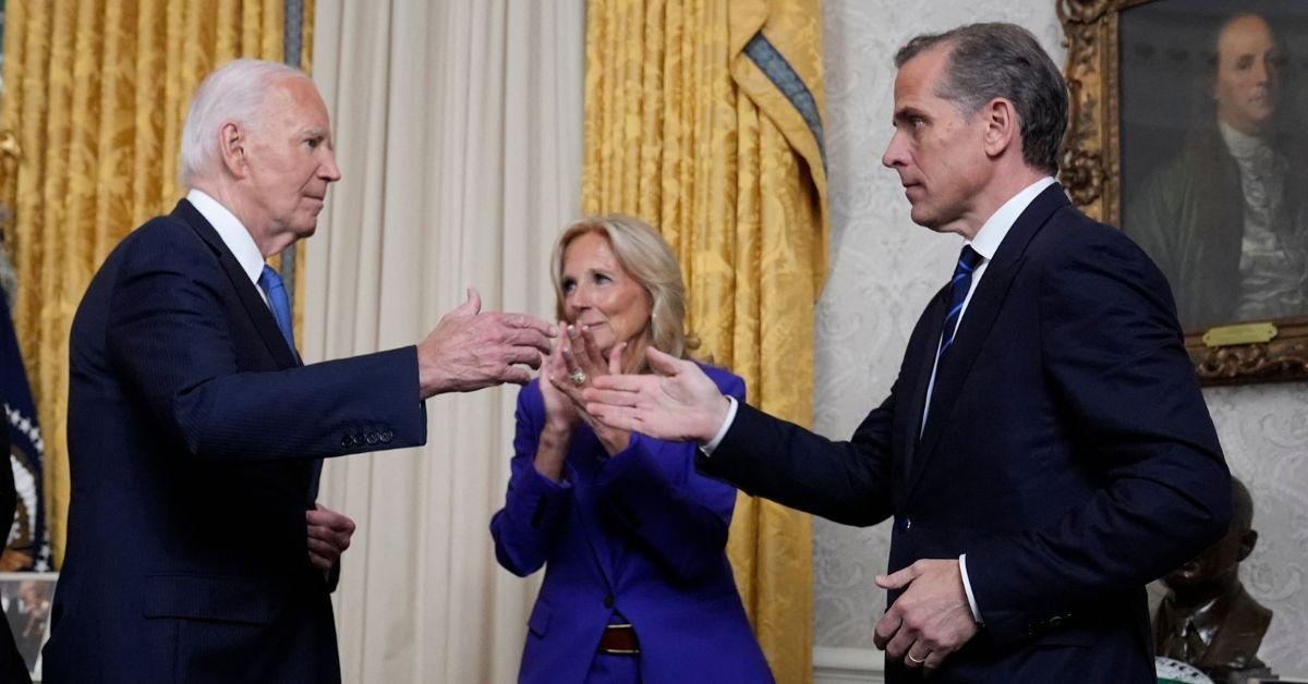 image of The former first son only somewhat defended his father.