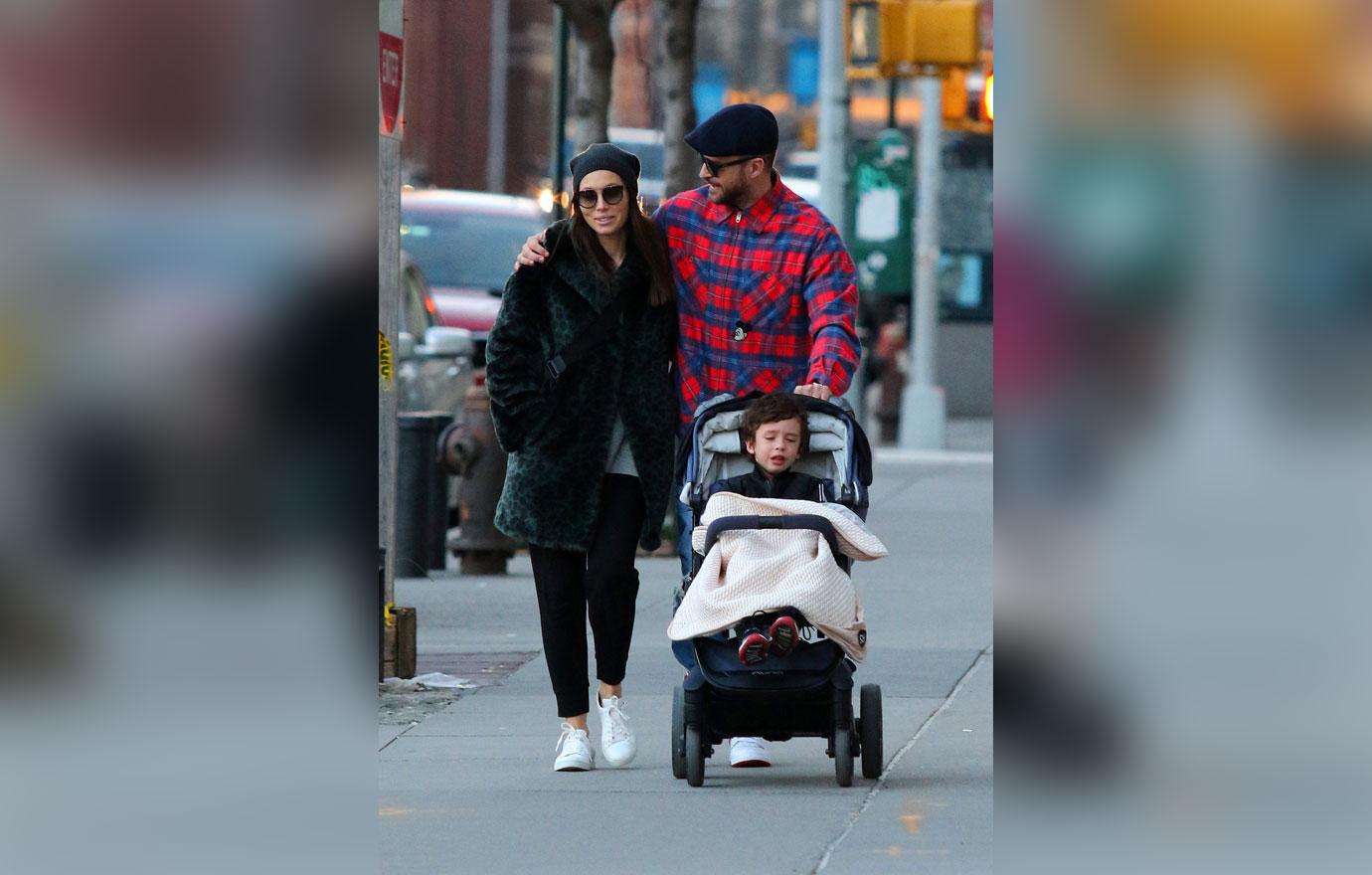 Justin Timberlake and Jessica Biel Are All Smiles With Son Silas in NYC