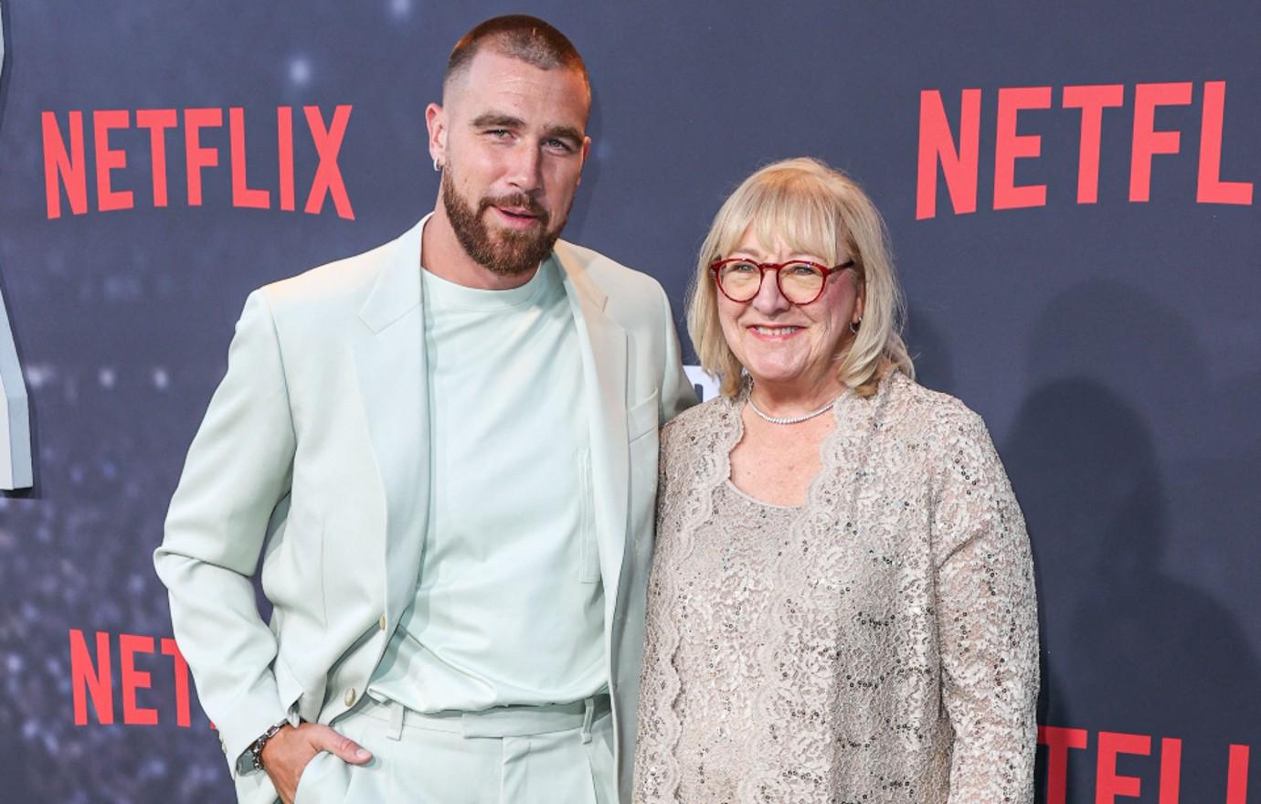 travis kelce mom says still new bond sons girlfriend taylor swift