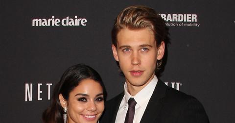 BFFs Vanessa Hudgens and Ashley Tisdale arrive late with their men at Golden Globes after party