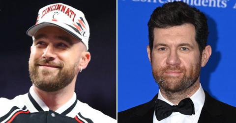 Composite photo of Travis Kelce and Billy Eichner.