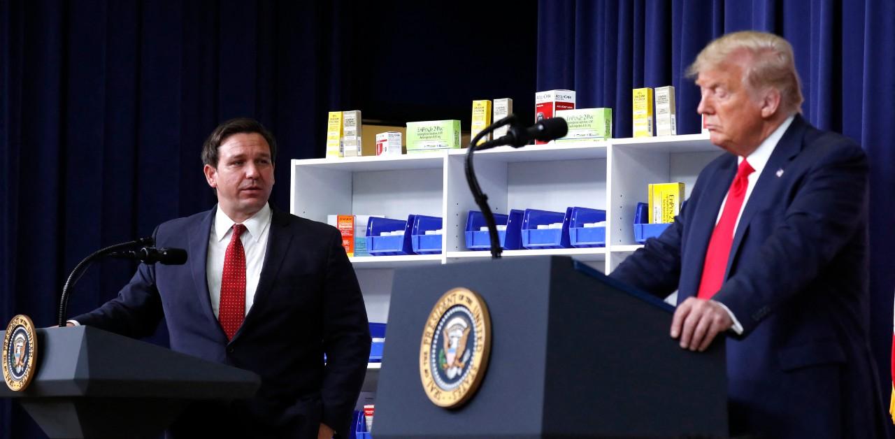 donald trump refuses hire people supporting ron desantis