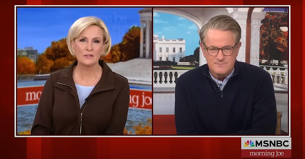 Mika Brzezinski and Joe Scarborough in an episode of 'Morning Joe'