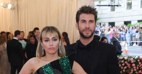 Miley Cyrus And Liam Hemsworth At Met Gala Instagram