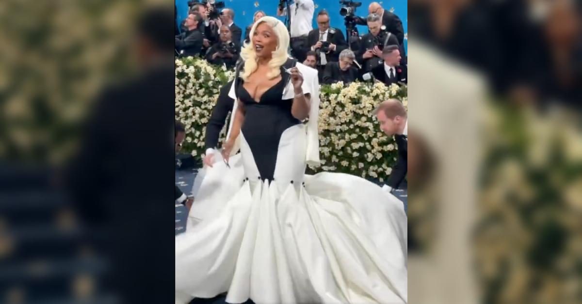 lizzo weight loss cleavage corset gown met gala photos
