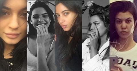 Kardashians no make up