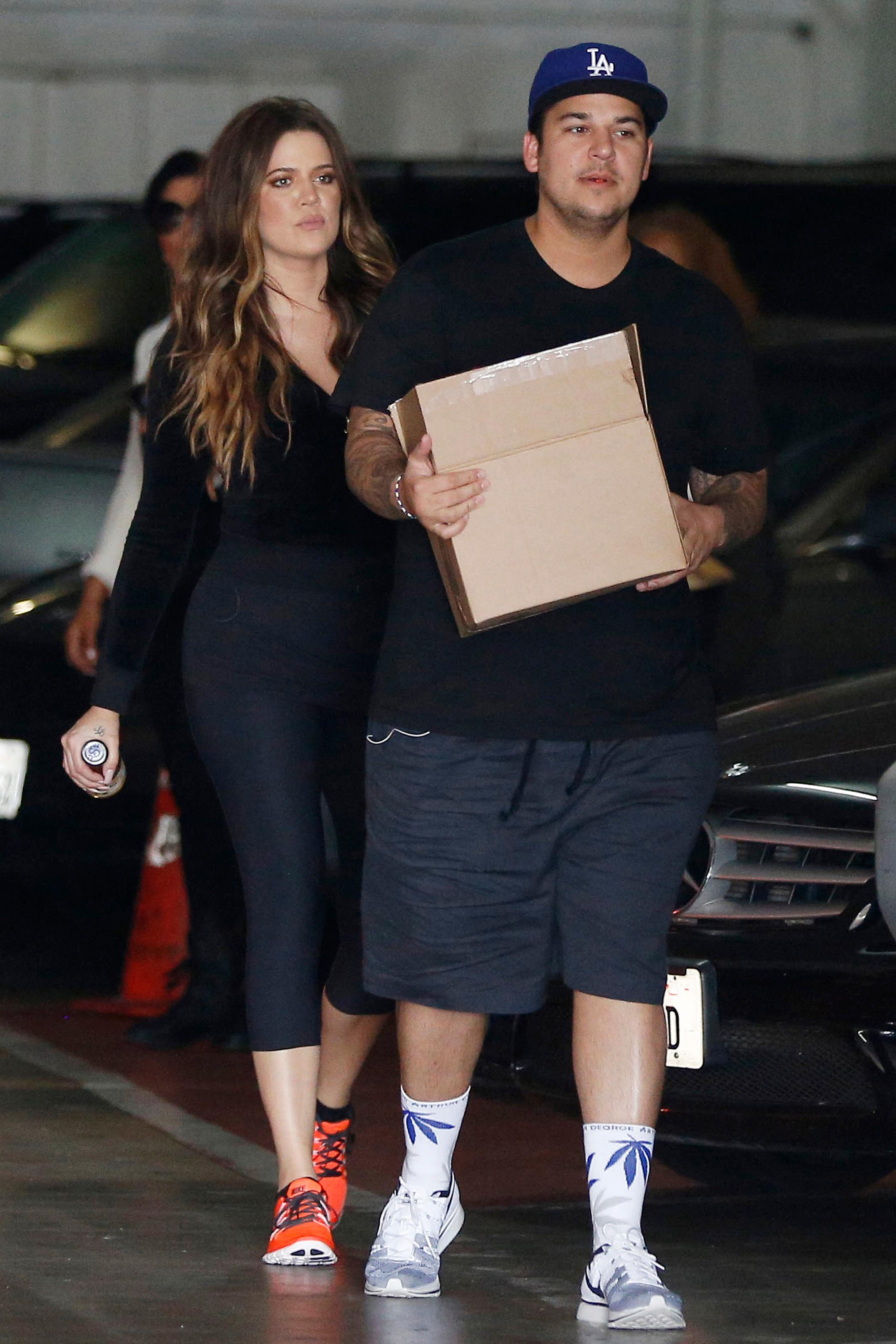 Khloe and Rob Kardashian handle some family business together