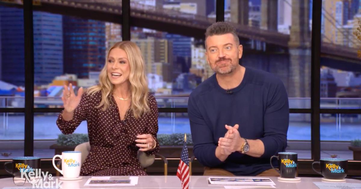 Image of Kelly Ripa said her dog Lena is 'very afraid of the outdoors.'