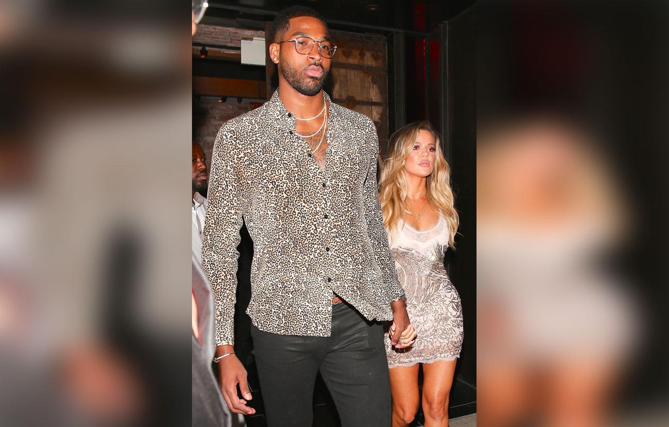 Hot Couple Khloe Kardashian and Tristan Thompson exit TAO hand in hand