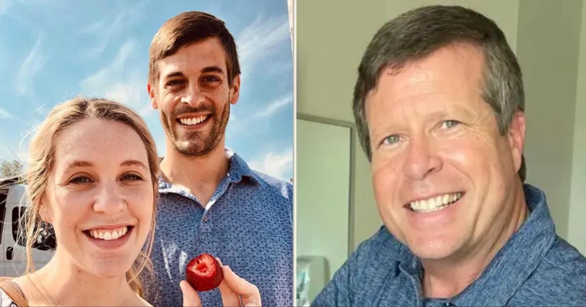 Photo of Jill and Derick Dillard and Jim Bob Duggar