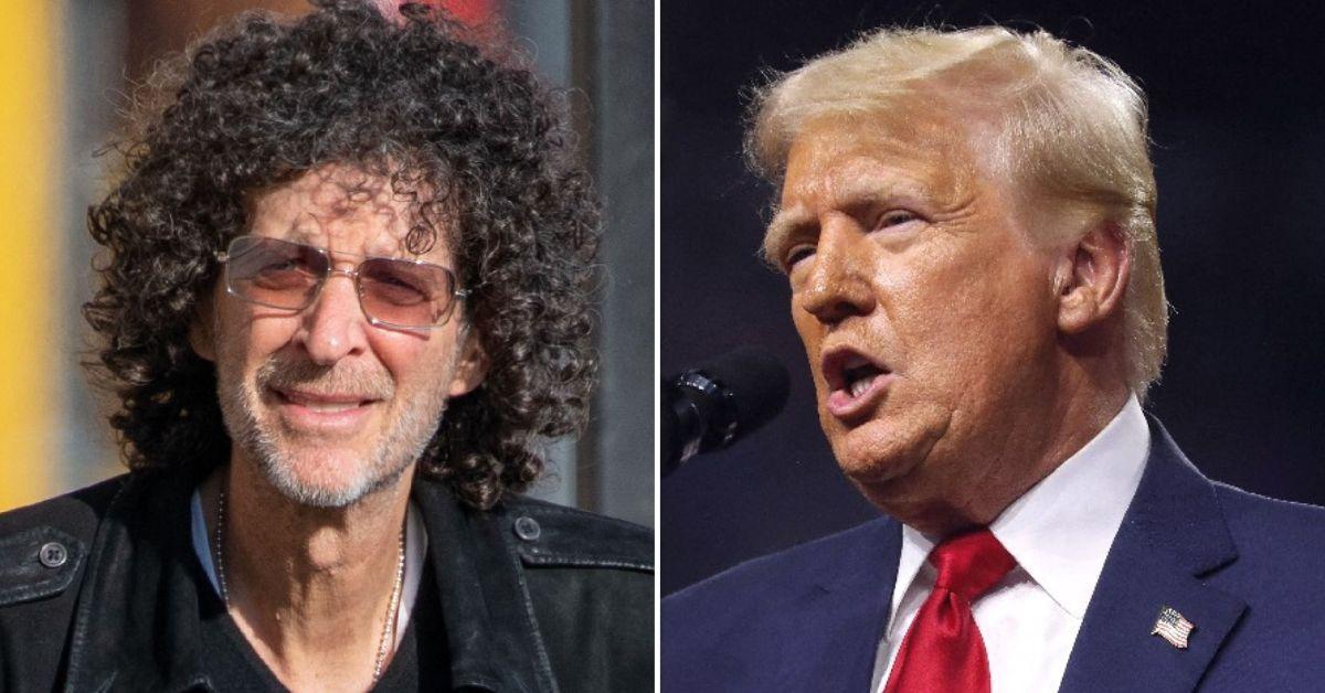 Composite photo of Howard Stern and Donald Trump.